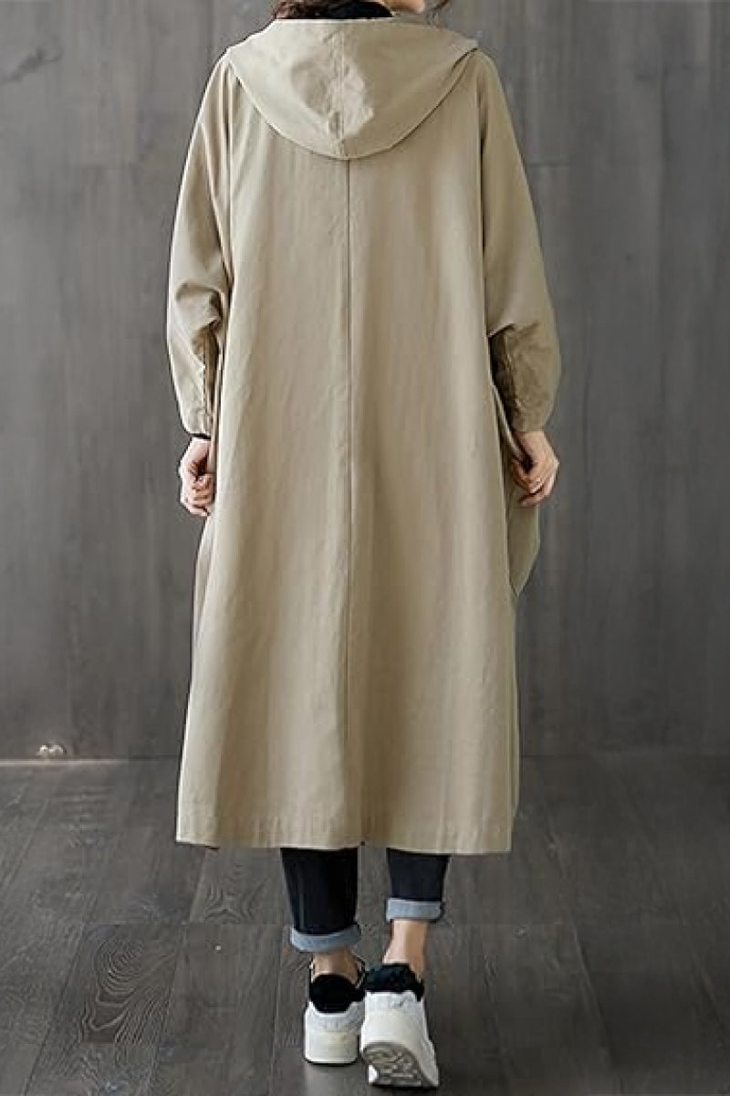 One Size Fits All Oversized Water Resistant Windbreaker Jacket