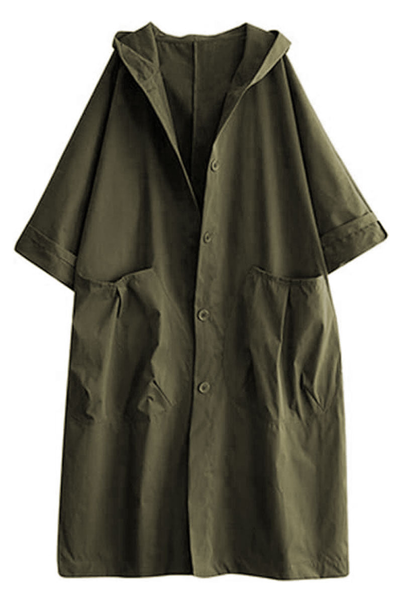 One Size Fits All Oversized Water Resistant Windbreaker Jacket