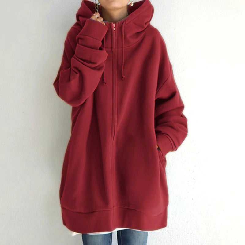 Personalized Zip-Up Hooded Fleece Sweatshirt