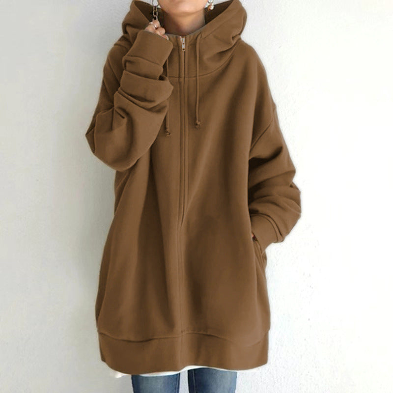 Personalized Zip-Up Hooded Fleece Sweatshirt