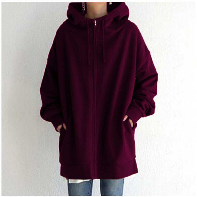 Personalized Zip-Up Hooded Fleece Sweatshirt