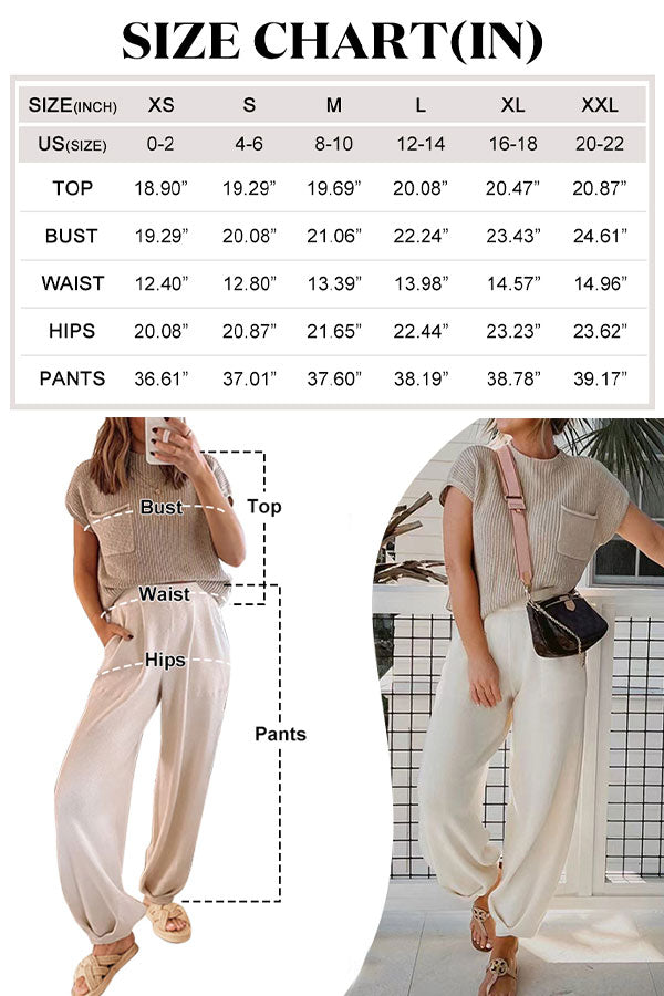 Relaxed Knit Two-Piece Set
