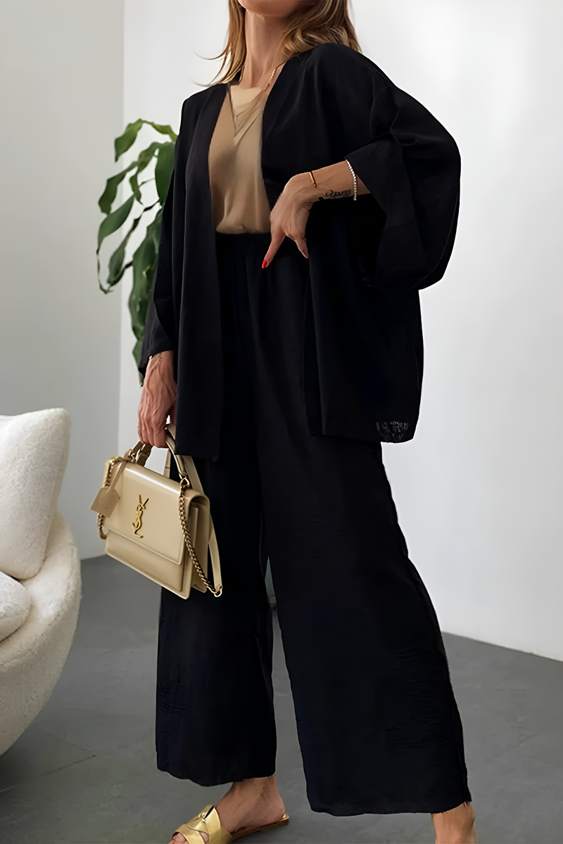 Chic Comfort Kimono Two-Piece Set