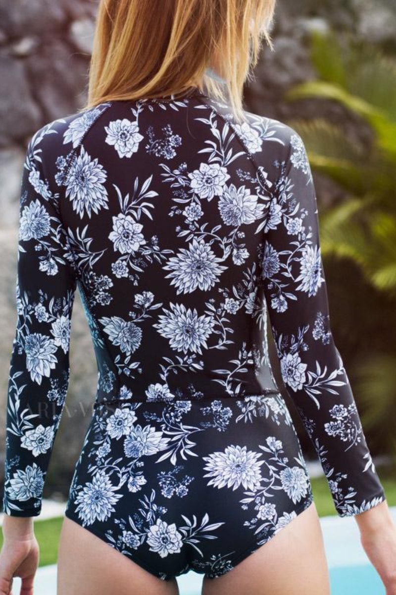 Surf Floral One Piece Swimsuit