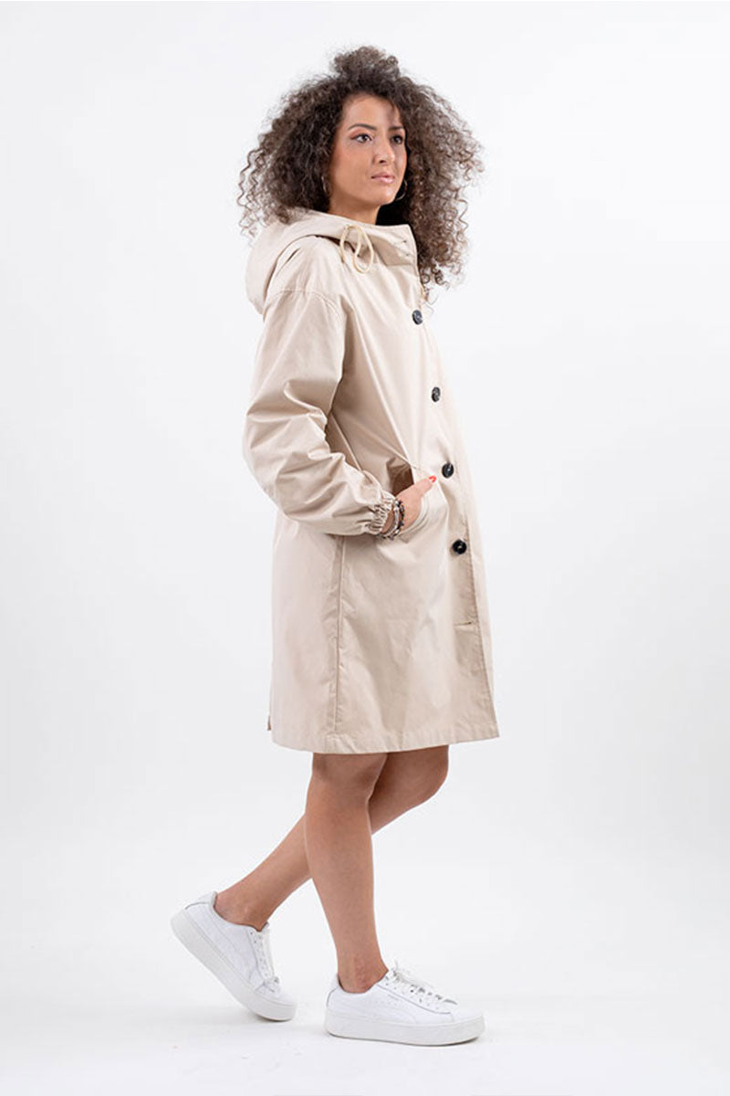 Water Resistant Oversized Hooded Windbreaker Rain Jacket
