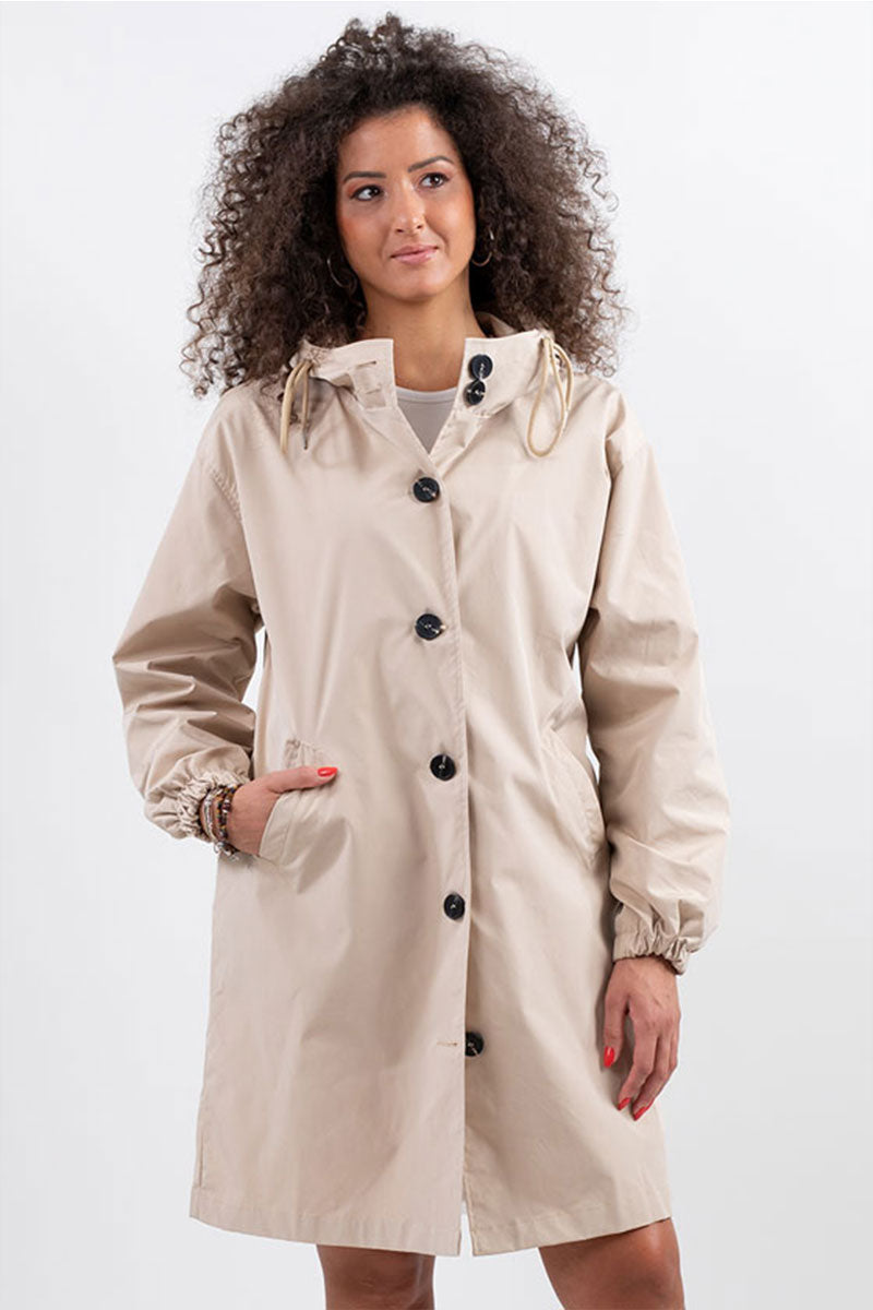 Water Resistant Oversized Hooded Windbreaker Rain Jacket