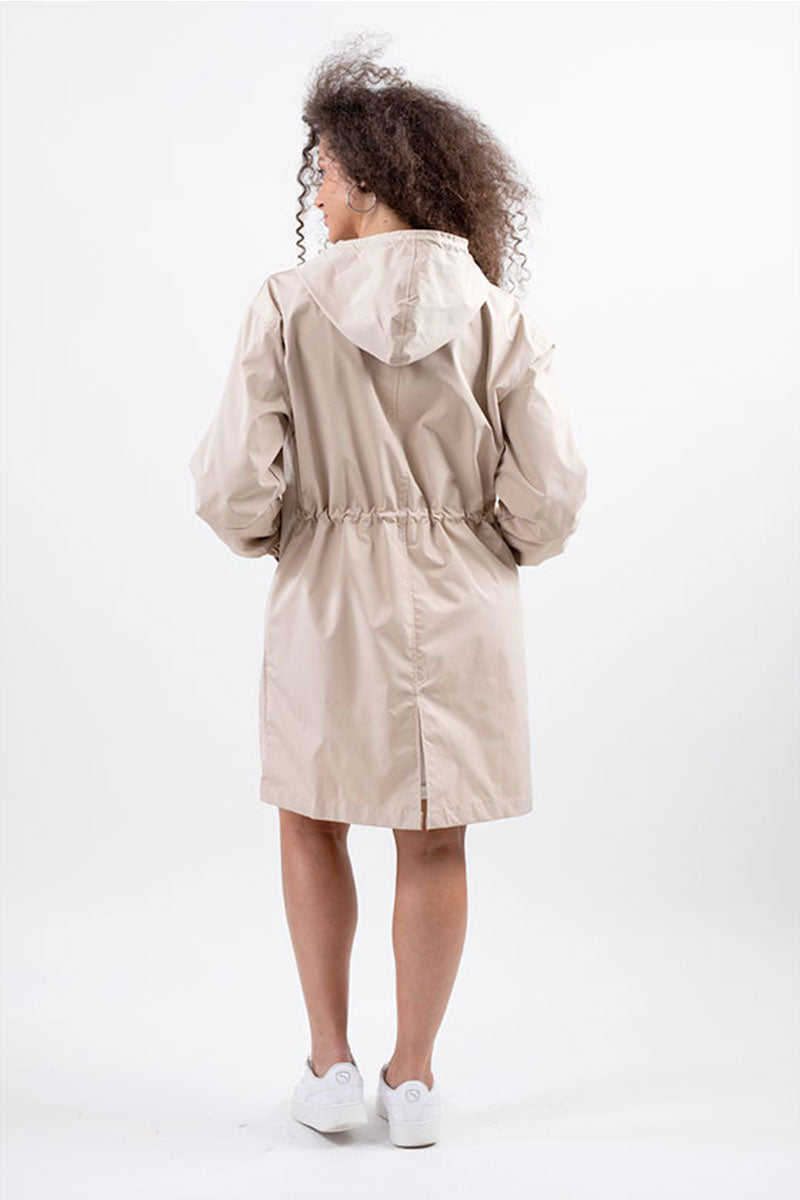 Water Resistant Oversized Hooded Windbreaker Rain Jacket